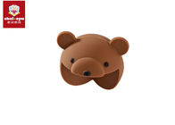 Harmless Brown Bear Table Corner Safety Guards Silicone Material Collision Angle