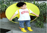 Cute Poncho Childrens Waterproof Raincoats Yellow Duck Single Person PVC/EVA Material