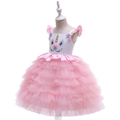 3years 14years Cotton Polyester Blending Baby Princess Dresses For Birthday